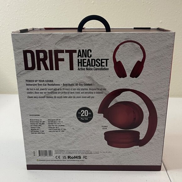 Ecko Unltd. Drift ANC Headset Wireless Over-Ear Headphones, Noise Cancellation - Picture 6 of 11